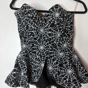 Spiderweb Women bustiers corset top by Pinup girl clothing Micheline Pitt medium